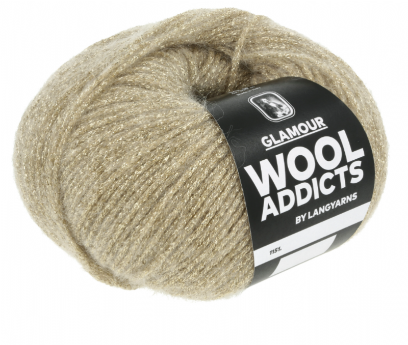 salg af Lang Yarns Glamour Guld farvet nr 0050